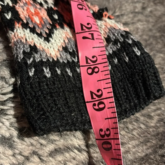 Vintage style oversized Sweater long sleeve acrylic open sweater Sz XS - Picture 5 of 14